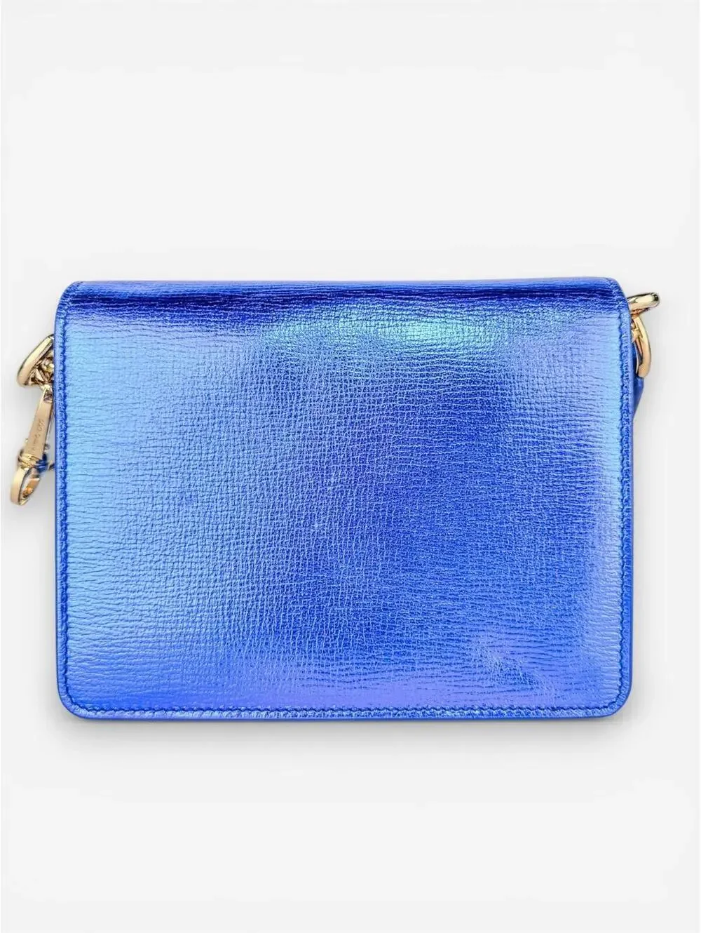 Dolce & Gabbana Bella Metallic Foiled Leather Shoulder Crossbody Bag Rare | NWT - Picture 4 of 9